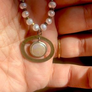 REPOSH Silpada Sterling Silver, Pearl & Brass Necklace.